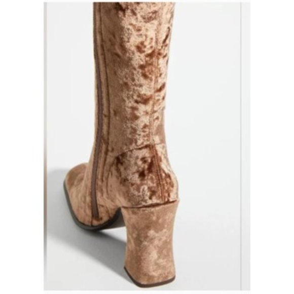 NIB - Jeffrey Campbell x Anthropologie Taupe Naissance Boots - 8.5 - Picture 3 of 6